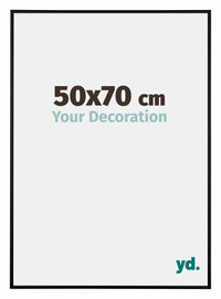 Austin Alluminio Cornice 50x70cm Nero Opaco Davanti Dimensione | Yourdecoration.it