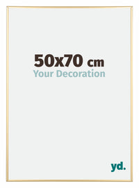 Austin Alluminio Cornice 50x70cm Oro Lucido Davanti Dimensione | Yourdecoration.it
