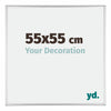 Austin Alluminio Cornice 55x55cm Argento Lucido Davanti Dimensione | Yourdecoration.it