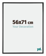 Austin Alluminio Cornice 56x71cm Nero Lucente Davanti Dimensione | Yourdecoration.it