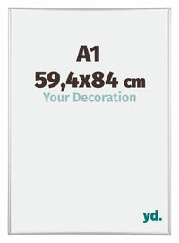 Austin Alluminio Cornice 59 4x84cm A1 Argento Lucido Davanti Dimensione | Yourdecoration.it