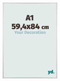 Austin Alluminio Cornice 59 4x84cm A1 Argento Opaco Davanti Dimensione | Yourdecoration.it