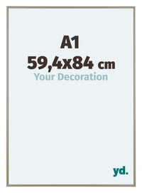 Austin Alluminio Cornice 59 4x84cm A1 Champagne Davanti Dimensione | Yourdecoration.it