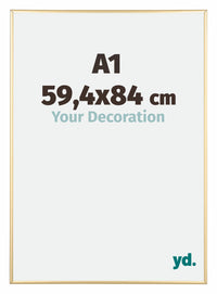 Austin Alluminio Cornice 59 4x84cm A1 Oro Lucido Davanti Dimensione | Yourdecoration.it