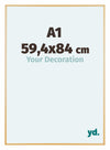 Austin Alluminio Cornice 59 4x84cm A1 Oro Vintage Davanti Dimensione | Yourdecoration.it