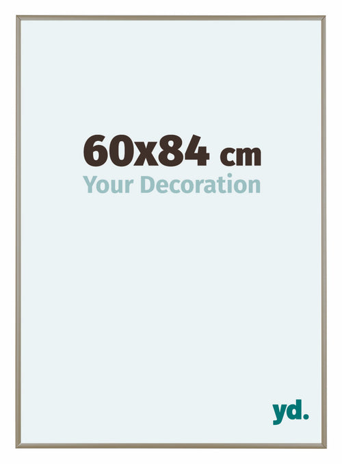 Austin Alluminio Cornice 60x84cm Champagne Davanti Dimensione | Yourdecoration.it