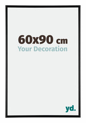 Austin Alluminio Cornice 60x90cm Nero Lucente Davanti Dimensione | Yourdecoration.it
