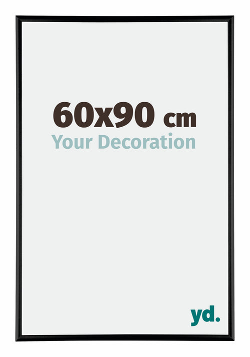 Austin Alluminio Cornice 60x90cm Nero Lucente Davanti Dimensione | Yourdecoration.it