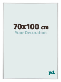 Austin Alluminio Cornice 70x100cm Argento Opaco Davanti Dimensione | Yourdecoration.it