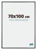 Austin Alluminio Cornice 70x100cm Nero Lucente Davanti Dimensione | Yourdecoration.it