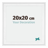 Birmingham Legna Cornice 20x20cm Bianco Davanti Dimensione | Yourdecoration.it