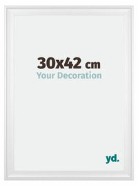 Birmingham Legna Cornice 30x42cm Bianco Davanti Dimensione | Yourdecoration.it