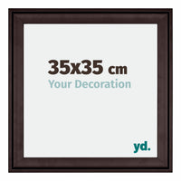 Birmingham Legna Cornice 35x35cm Marrone Davanti Dimensione | Yourdecoration.it