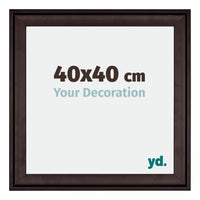 Birmingham Legna Cornice 40x40cm Marrone Davanti Dimensione | Yourdecoration.it