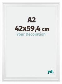 Birmingham Legna Cornice 42x59 4cm A2 Bianco Davanti Dimensione | Yourdecoration.it