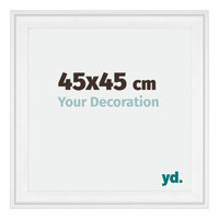 Birmingham Legna Cornice 45x45cm Bianco Davanti Dimensione | Yourdecoration.it