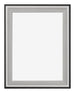 Birmingham Legna Cornice 45x60cm Nero Argento Lucido Davanti | Yourdecoration.it