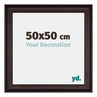 Birmingham Legna Cornice 50x50cm Marrone Davanti Dimensione | Yourdecoration.it