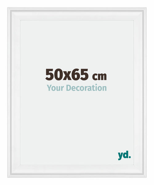 Birmingham Legna Cornice 50x65cm Bianco Davanti Dimensione | Yourdecoration.it