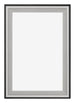 Birmingham Legna Cornice 60x90cm Nero Argento Lucido Davanti | Yourdecoration.it