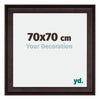 Birmingham Legna Cornice 70x70cm Marrone Davanti Dimensione | Yourdecoration.it