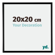 Bordeaux Plastica Cornice 20x20cm Nero Opaco Davanti Dimensione | Yourdecoration.it