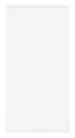 Bordeaux Plastica Cornice 30x60cm Bianco Lucente Davanti | Yourdecoration.it