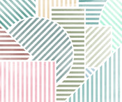 Carta da Parati Jeux de Lignes Bonbon 300x250cm FLX6 039 | Yourdecoration.it