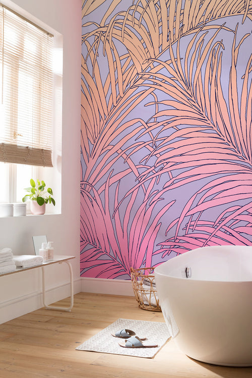 Carta da Parati Palm Foglie 200x250cm Komar FLX4 057 Interno | Yourdecoration.it