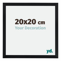 Catania MDF Cornice 20x20cm Nero Dimensione | Yourdecoration.it