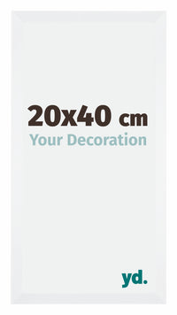 Catania MDF Cornice 20x40cm Bianco Dimensione | Yourdecoration.it