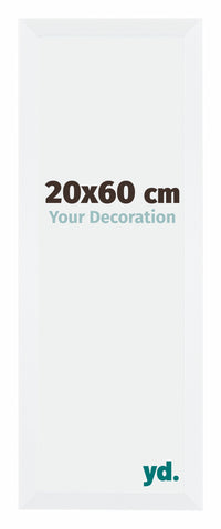 Catania MDF Cornice 20x60cm Bianco Dimensione | Yourdecoration.it