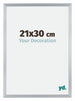 Catania MDF Cornice 21x30cm Argento Dimensione | Yourdecoration.it