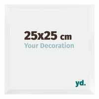 Catania MDF Cornice 25x25cm Bianco Dimensione | Yourdecoration.it
