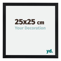 Catania MDF Cornice 25x25cm Nero Dimensione | Yourdecoration.it