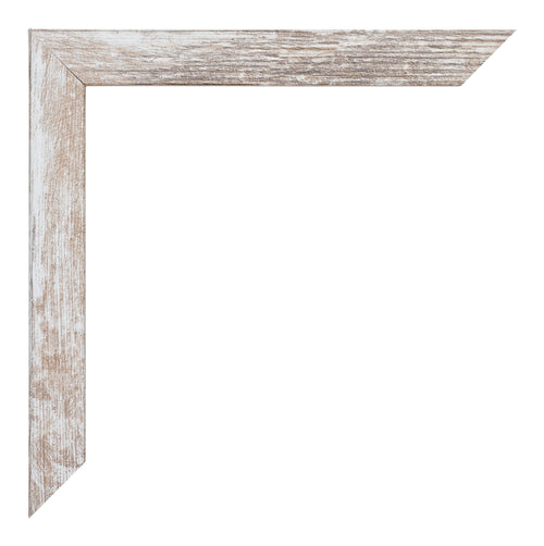 Catania MDF Cornice 25x35cm White Wash Dettaglio Angolo | Yourdecoration.it