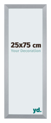 Catania MDF Cornice 25x75cm Argento Davanti Dimensione | Yourdecoration.it