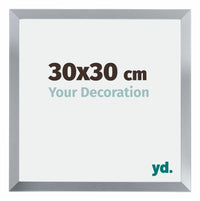 Catania MDF Cornice 30x30cm Argento Dimensione | Yourdecoration.it