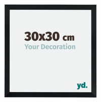 Catania MDF Cornice 30x30cm Nero Dimensione | Yourdecoration.it