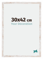 Catania MDF Cornice 30x42cm White Wash Dimensione | Yourdecoration.it