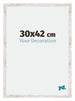 Catania MDF Cornice 30x42cm White Wash Dimensione | Yourdecoration.it