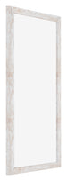 Catania MDF Cornice 30x60cm White Wash Davanti Obliquo | Yourdecoration.it