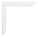 Catania MDF Cornice 35x35cm Bianco Dettaglio Angolo | Yourdecoration.it