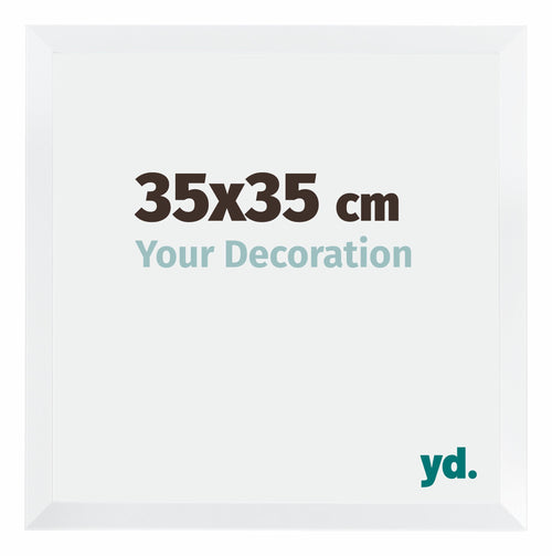 Catania MDF Cornice 35x35cm Bianco Dimensione | Yourdecoration.it