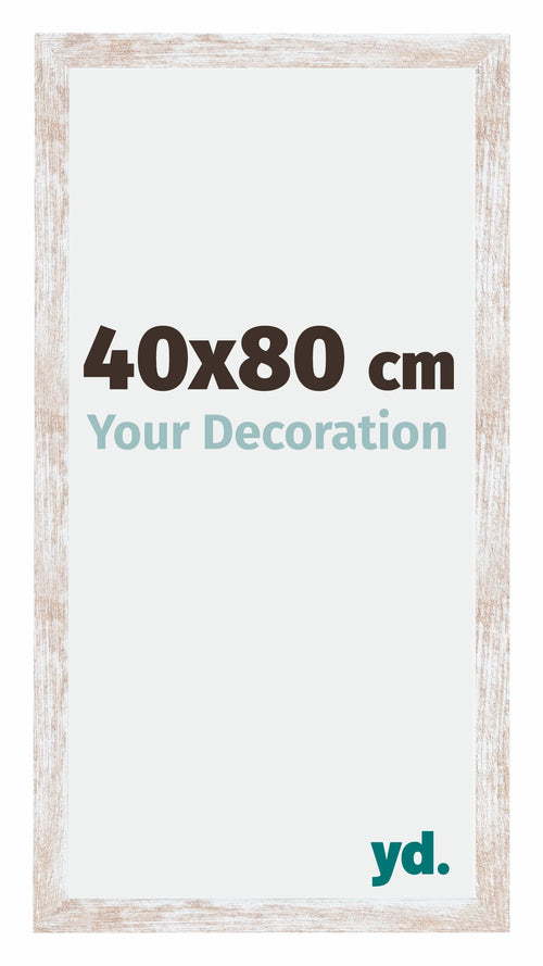Catania MDF Cornice 40x80cm White Wash Dimensione | Yourdecoration.it