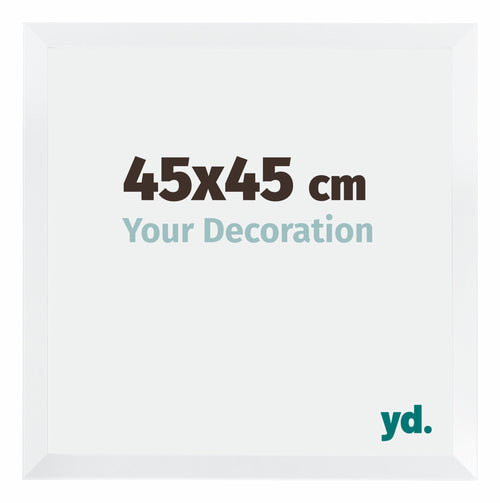 Catania MDF Cornice 45x45cm Bianco Dimensione | Yourdecoration.it