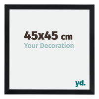 Catania MDF Cornice 45x45cm Nero Dimensione | Yourdecoration.it