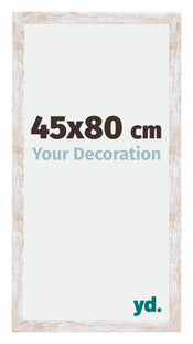 Catania MDF Cornice 45x80cm White Wash Dimensione | Yourdecoration.it