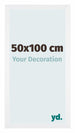 Catania MDF Cornice 50x100cm Bianco Davanti Dimensione | Yourdecoration.it
