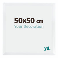 Catania MDF Cornice 50x50cm Bianco Dimensione | Yourdecoration.it